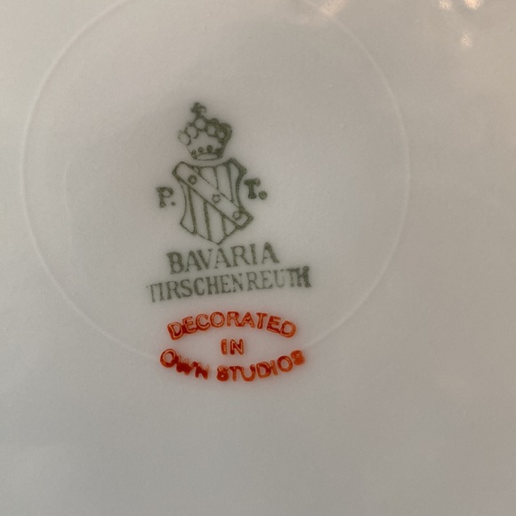 ๐HP Six gilt and hand painted Bavarian Tirschenreuth dinner plates๐ - Picture 9 of 9